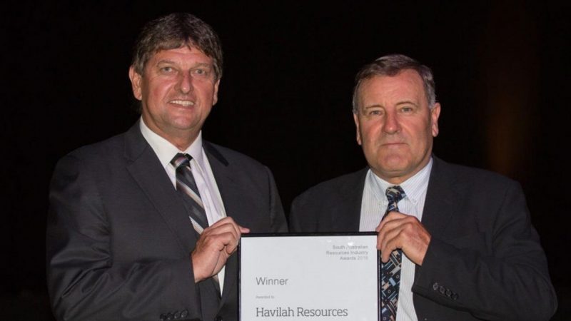 Havilah Resources (ASX:HAV) - Technical Director, Chris Giles (right)