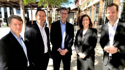 Genex Energy (ASX:GNX) - CEO, James Harding (centre)