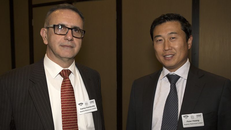 Superior Resources (ASX:SPQ) - Managing Director, Peter Hwang (right)