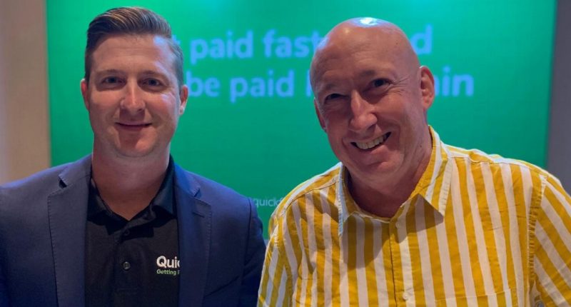 QuickFee (ASX:QFE) - Managing Director, Bruce Coombes (right)