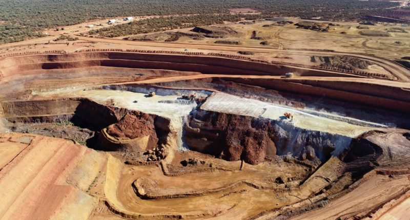 Lynas' rare earth mine at Mount Weld, Western Australia.