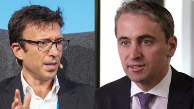 - Afterpay CEO, Anthony Eisen (left) & Commonwealth Bank CEO, Matt Comyn (right)