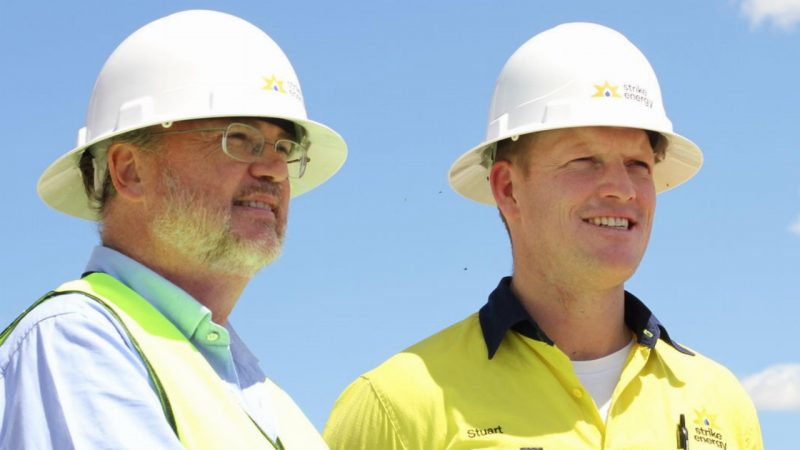 Strike Energy (ASX:STX) - CEO & Managing Director, Stuart Nicholls (right)