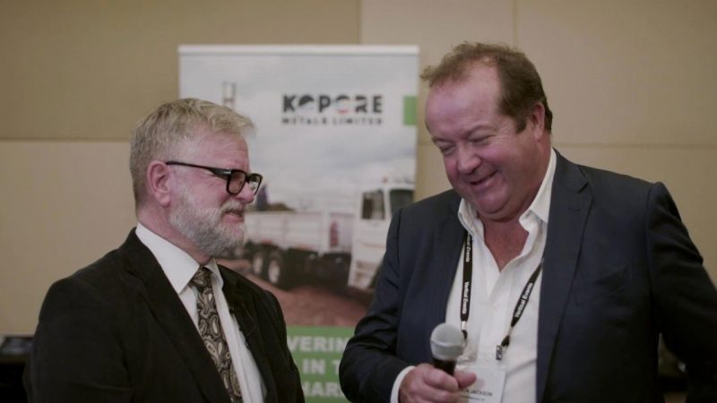 Kopore Metals (ASX:KMT) - Managing Director, Simon Jackson (right)