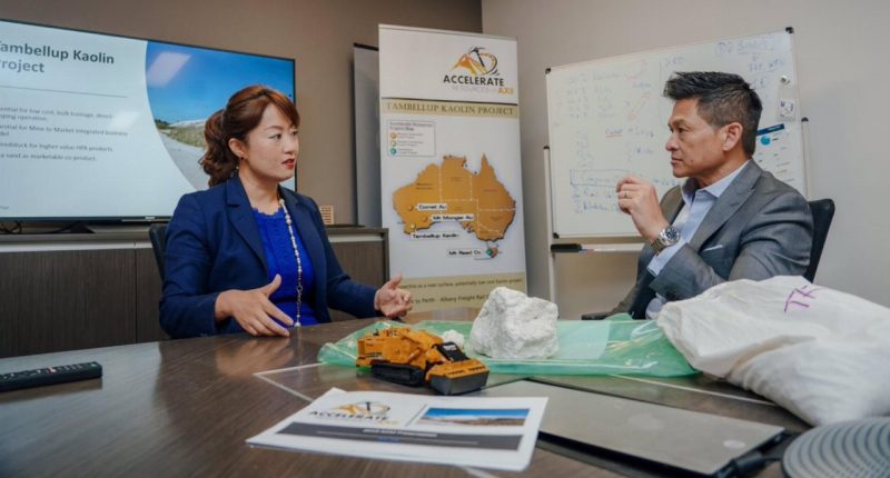 Accelerate Resources (ASX:AX8) - Managing Director, Yaxi Zhan (left)