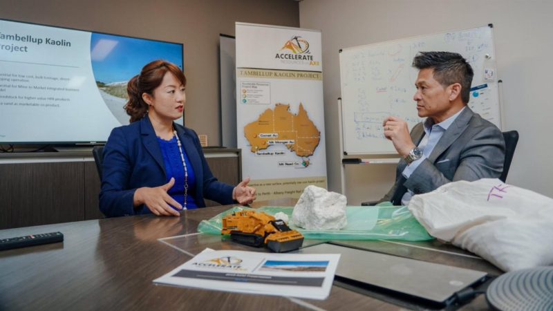 Accelerate Resources (ASX:AX8) - Managing Director, Yaxi Zhan (left)