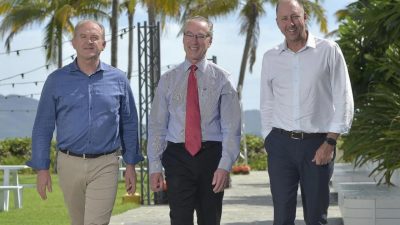 Queensland Pacific Metals (ASX:QPM) - CEO, Stephen Grocott (centre)