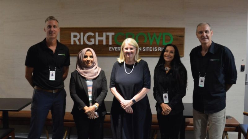 RightCrowd (ASX:RCW) - CEO, Peter Hill (far right)
