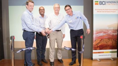 BCI Minerals (ASX:BCI) - Managing Director, Alwyn Vorster (right) and Non Executive Chairman, Brian O Donnell (left)