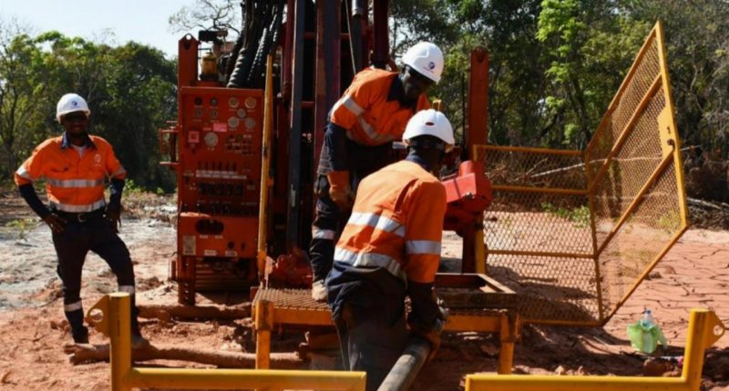 Diamond drilling at Bankan.