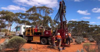 Aircore drill rig at Blackfriars.