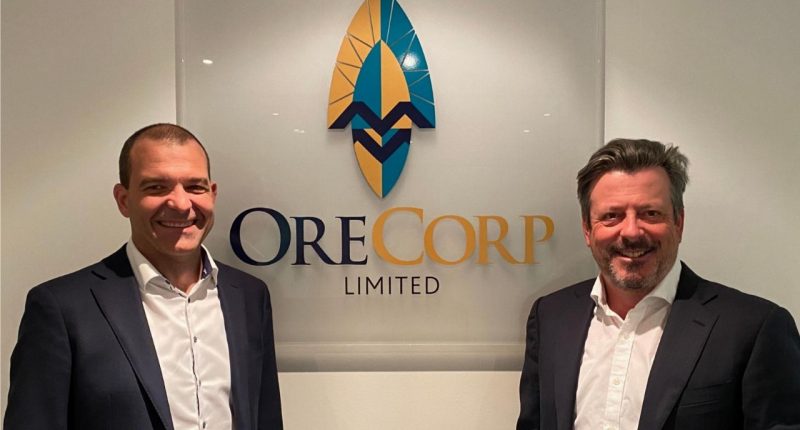 OreCorp (ASX:ORR) - CEO and Managing Director, Henk Diederichs (left) and Executive Chairman, Matthew Yates (right)
