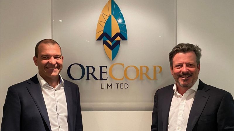 OreCorp (ASX:ORR) - CEO and Managing Director, Henk Diederichs (left) and Executive Chairman, Matthew Yates (right)