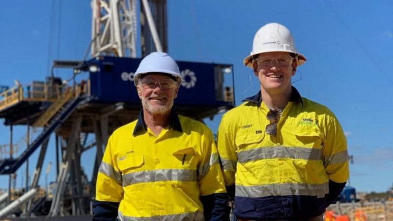 Strike Energy (ASX:STX) - Chair, John Poyton [left] and CEO, Stuart Nicholls [right]