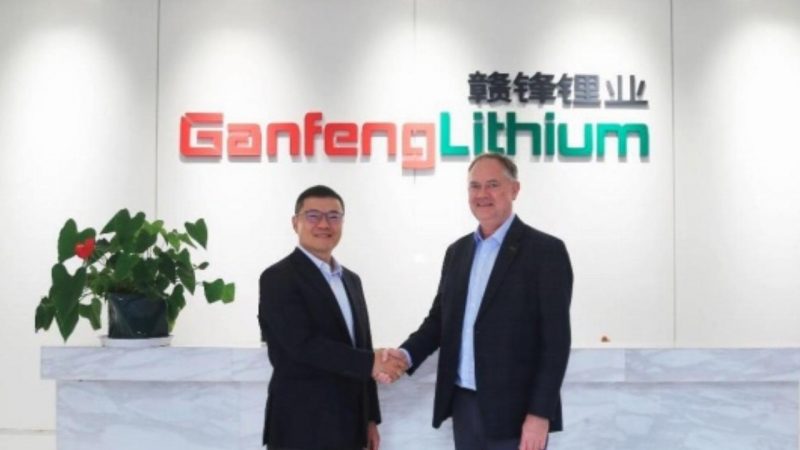 Leo Lithium (ASX:LLL) Wang Xiaoshen, Vice Chairman and President of Ganfeng Lithium Group with Simon Hay, Managing Director Leo Lithium in Shanghai last week.