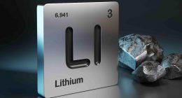 Image of the lithium element and metal.