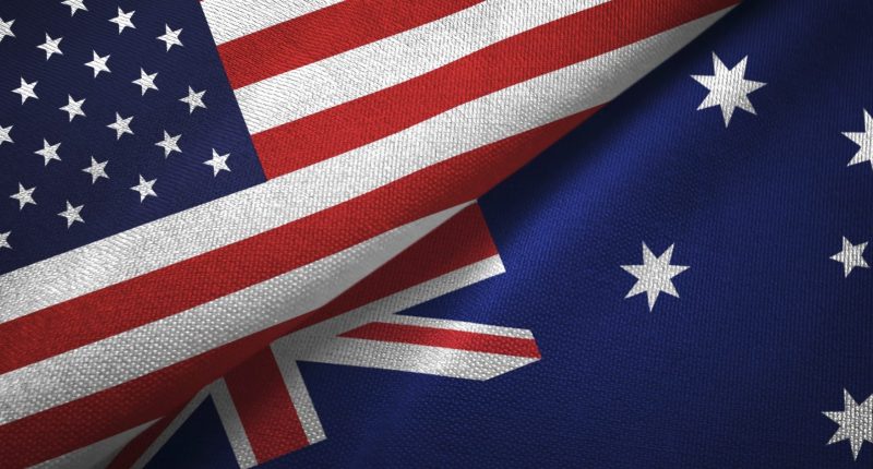 US and Aus flag