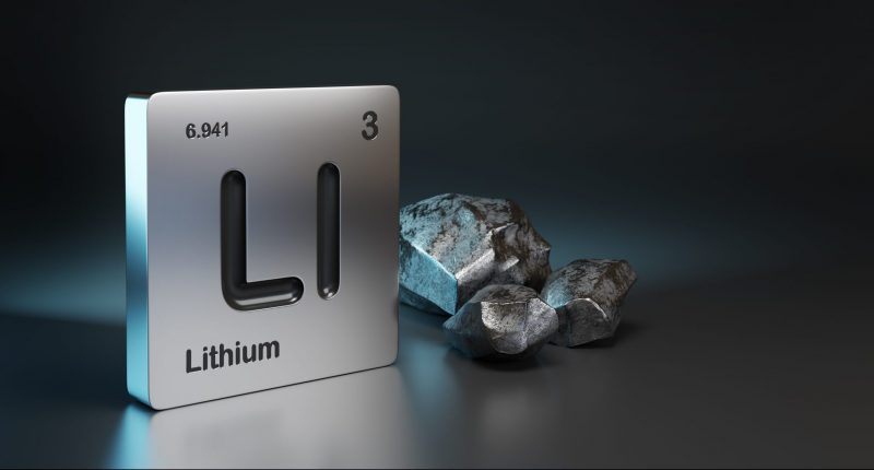 Image of the lithium element.