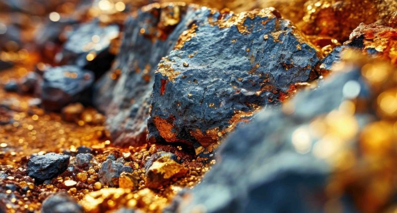 AI generated image of copper gold mineralisation