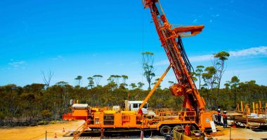 Drill rig in Outback Oz