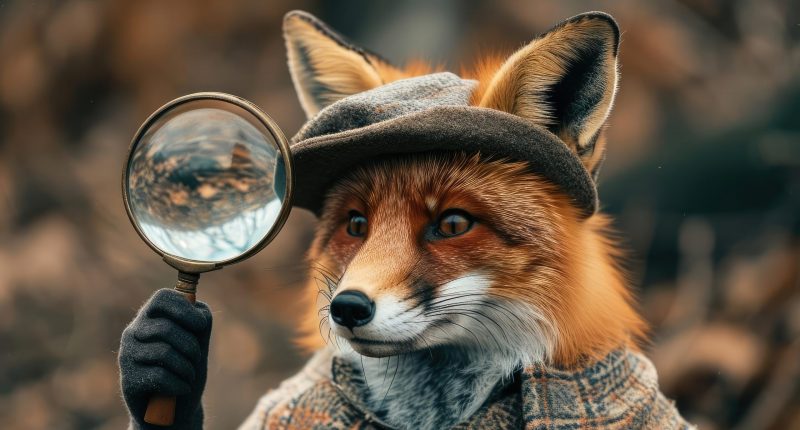 Detective fox AI gen