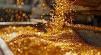 Image of gold being processed.