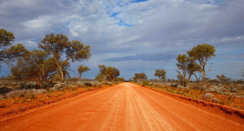 Outback road pindan dirt