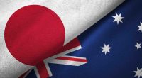 Australia and Japanese flags