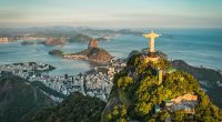 Photograph of Christ and Botafogo Bay