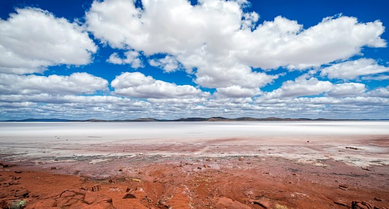 Photo of Lake Eyre panorama.