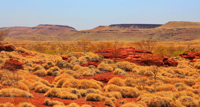 Pilbara range in Western Australia