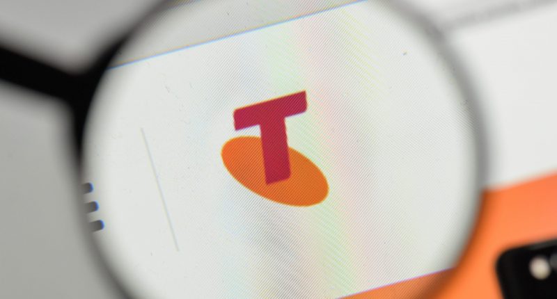 Telstra logo.