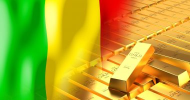 Mali flag and gold ingots