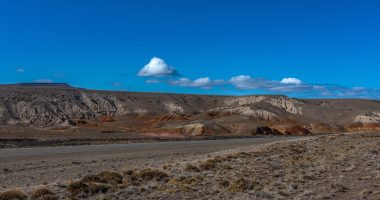 View of the landscape in Santa Cruz province, Patagonia, Argentina