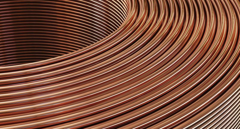 Rolls of copper