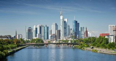 Frankfurt city skyline