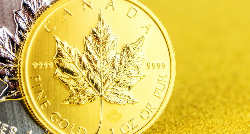 Image of gold Canadian currency