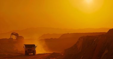 Image of a truck at a mine site