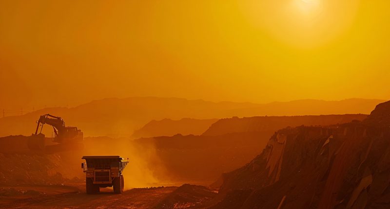 Image of a truck at a mine site