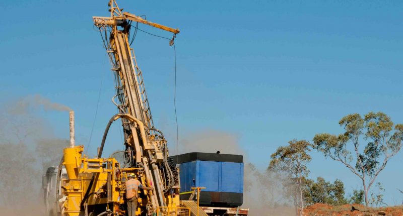 Drill rig in Australia