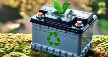 Battery recycling concept ai gen