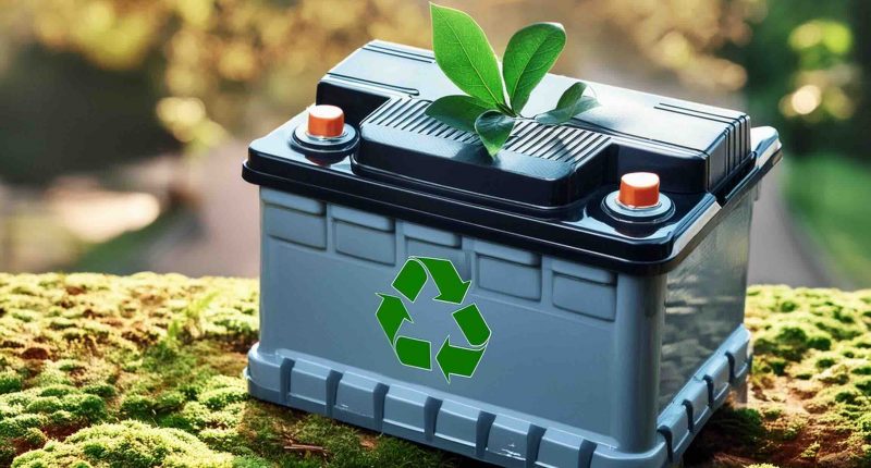 Battery recycling concept ai gen