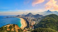 Aerial view of a Brazilian scene in Rio