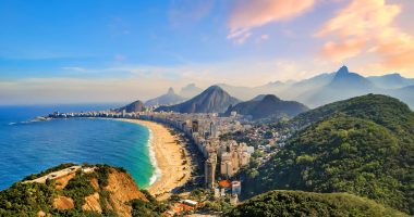 Aerial view of a Brazilian scene in Rio