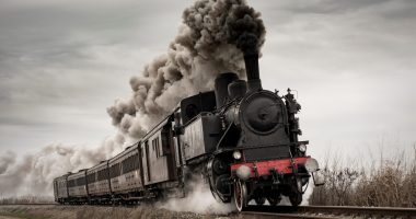 Image of a vintage steam train