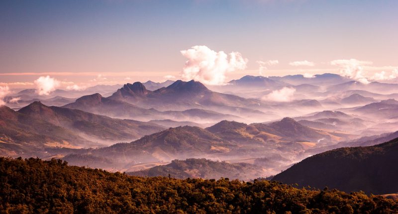 Landscape of Minas Gerais in Brazil