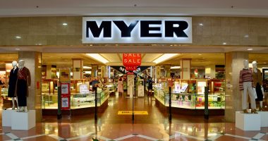 Entrance to a Myer store in Sydney