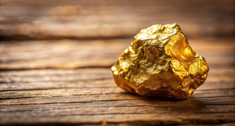 Image of a lump of gold