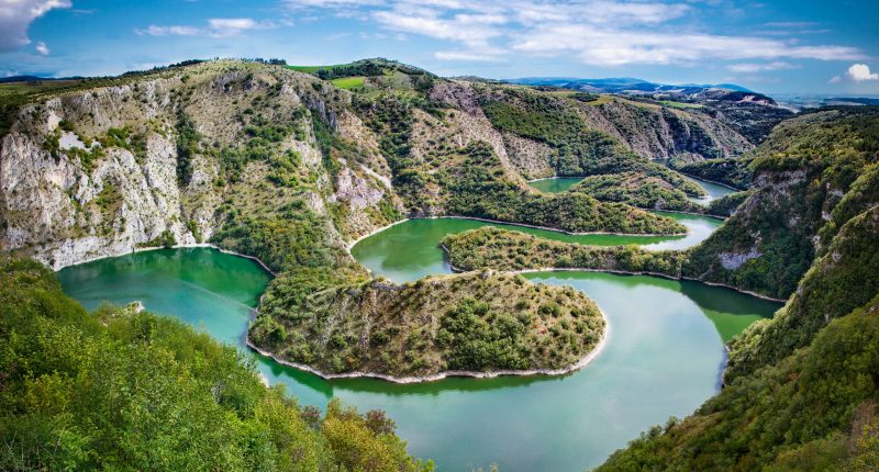 Uvac gorge in Serbia