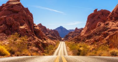 Scenic road in Nevada